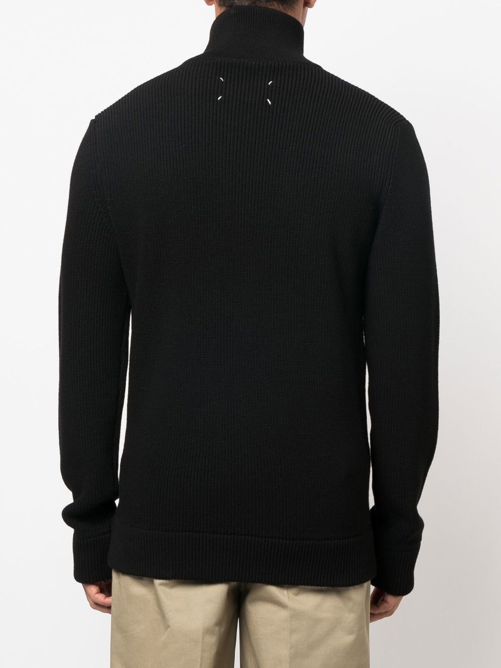 Maison Margiela Sweaters Black Cotton Wool