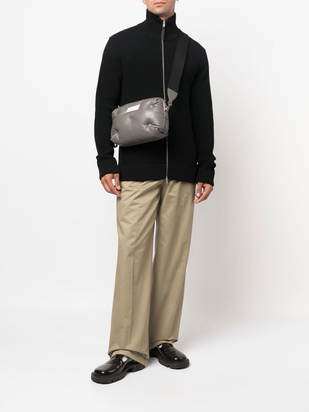 Maison Margiela Sweaters Black Cotton Wool