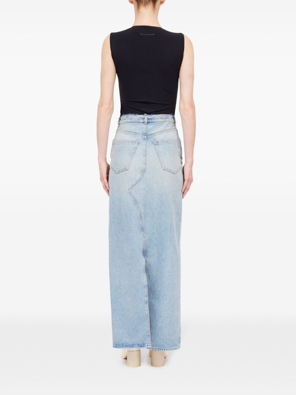 Mm6 Maison Margiela Skirts Clear Blue Cotton