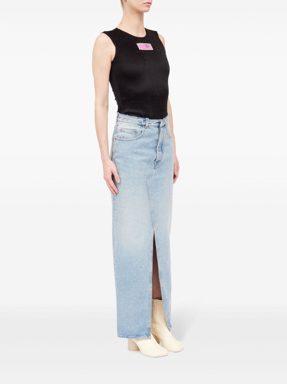 Mm6 Maison Margiela Skirts Clear Blue Cotton