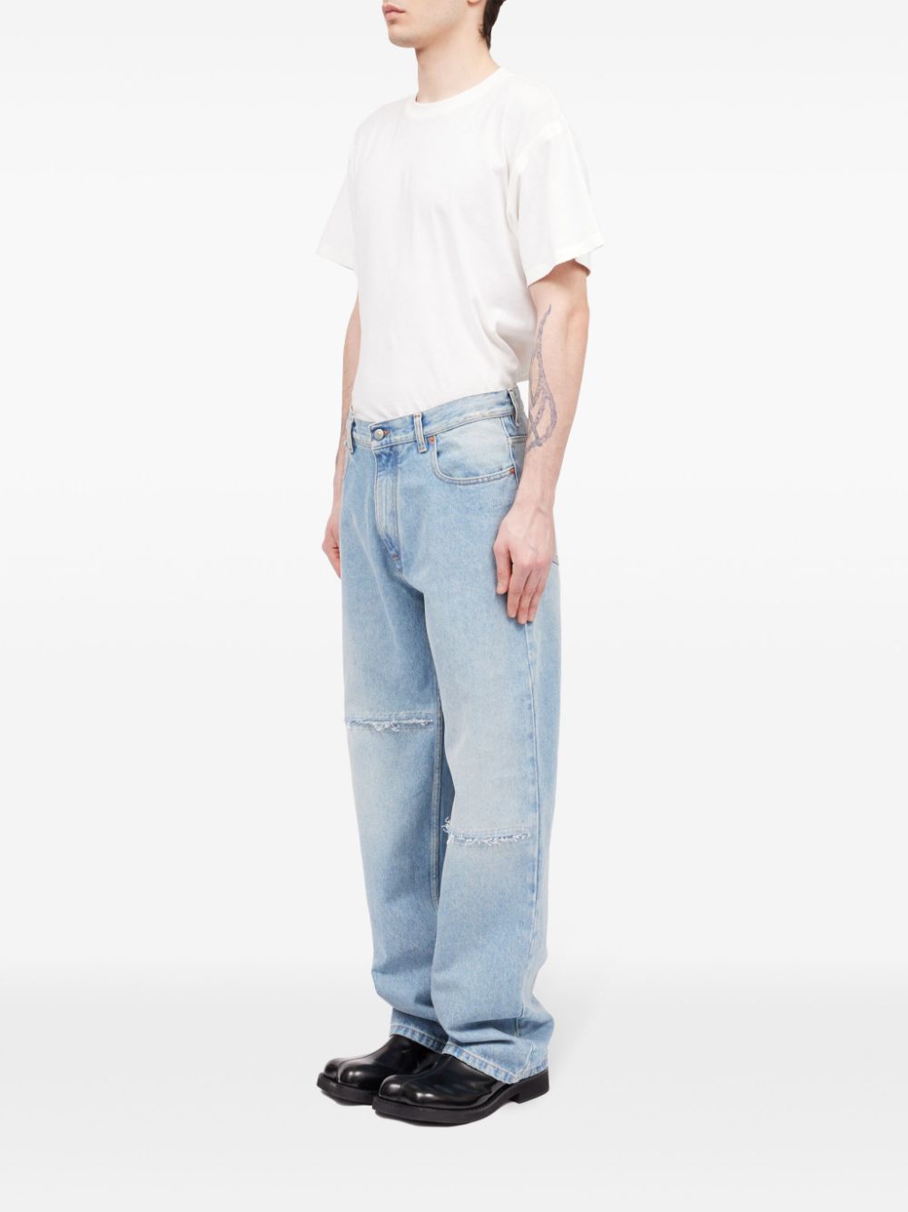 Mm6 Maison Margiela Jeans Clear Blue Cotton