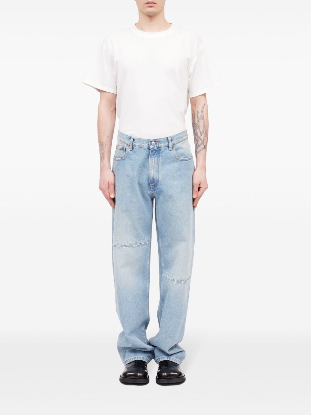 Mm6 Maison Margiela Jeans Clear Blue Cotton