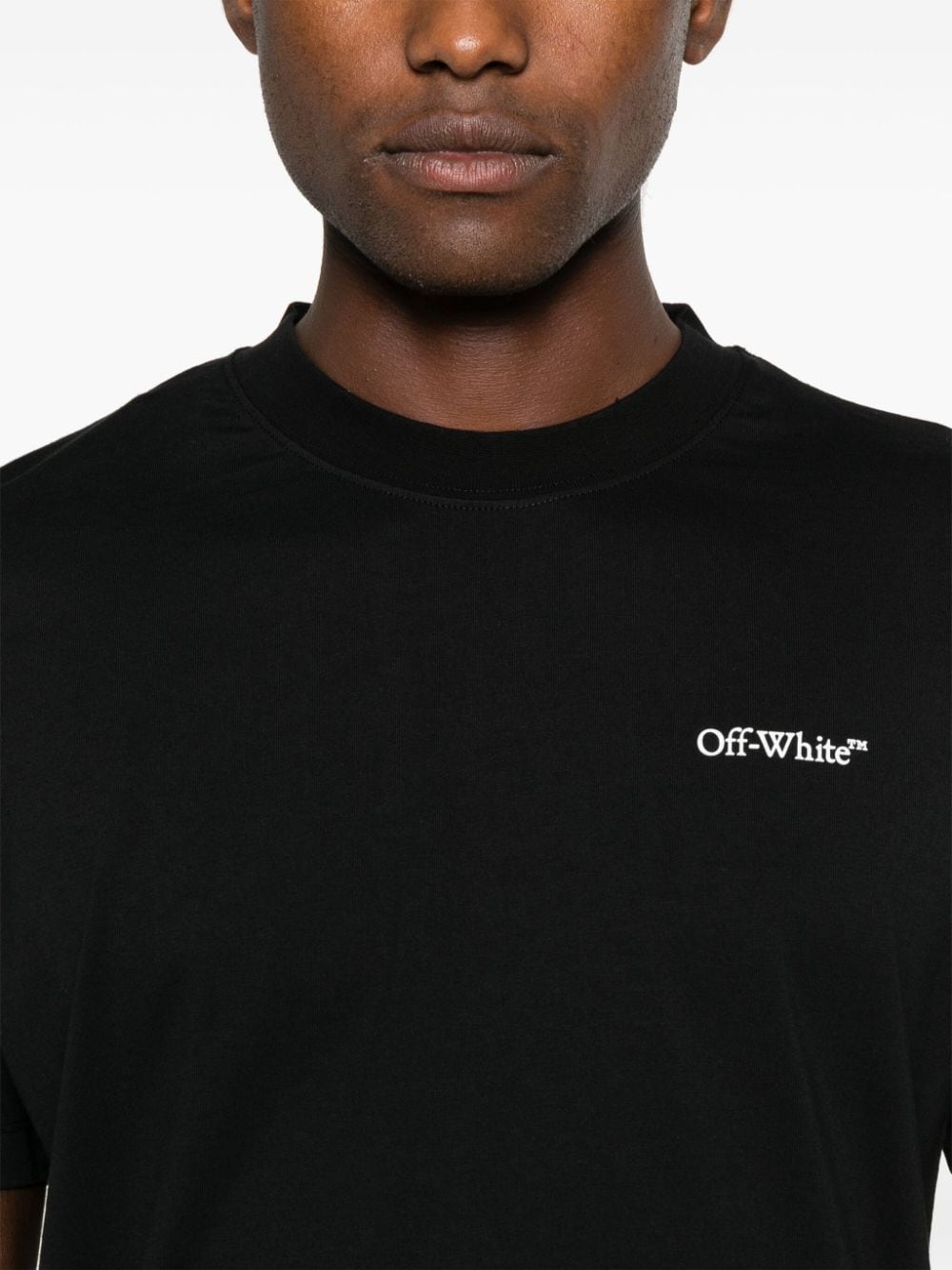 Off White T-Shirts And Polos Black Cotton