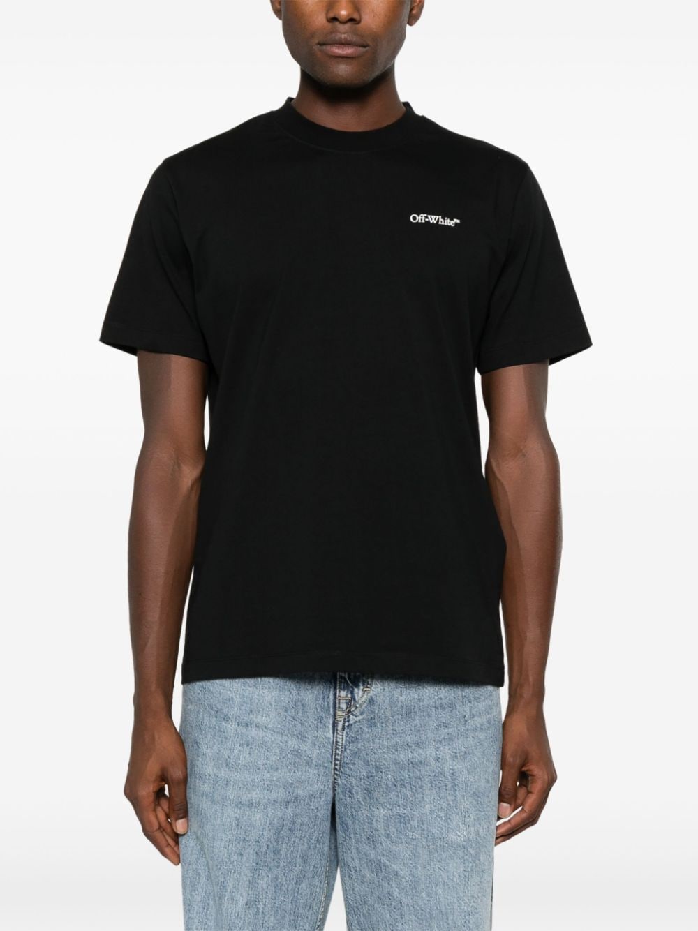 Off White T-Shirts And Polos Black Cotton