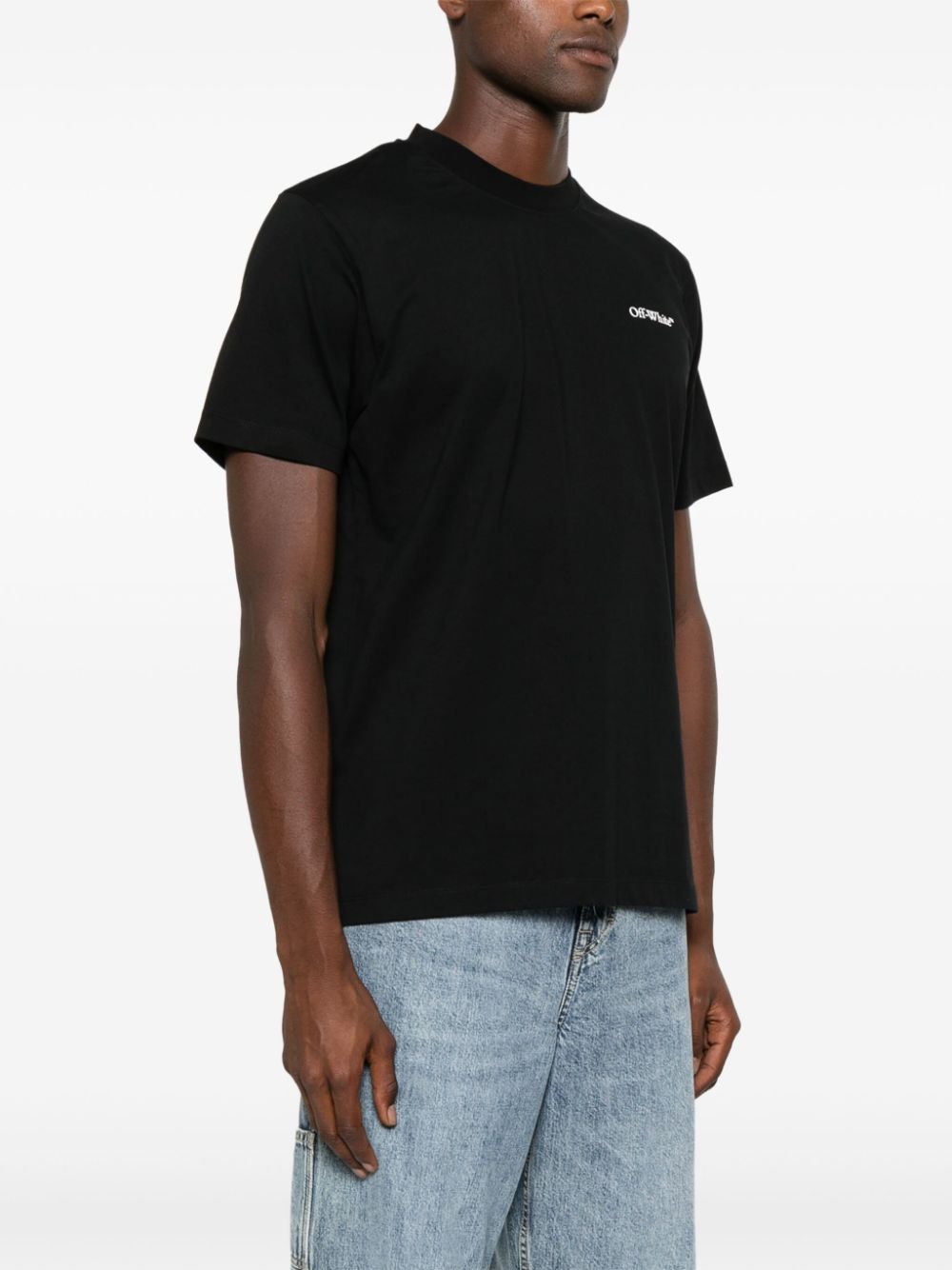 Off White T-Shirts And Polos Black Cotton