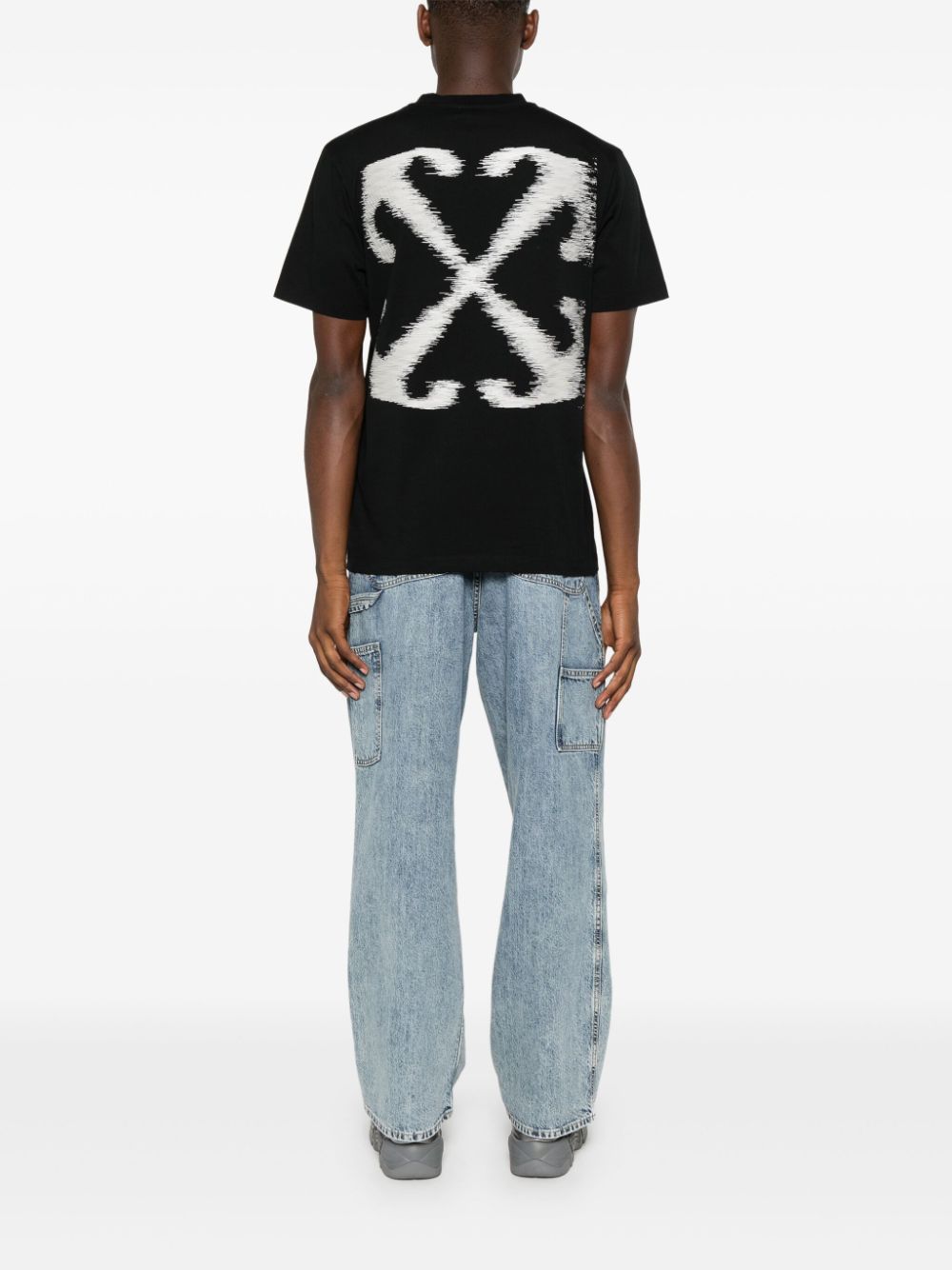 Off White T-Shirts And Polos Black Cotton