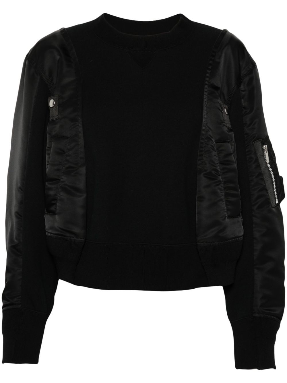Sacai Sweaters Black Cotton