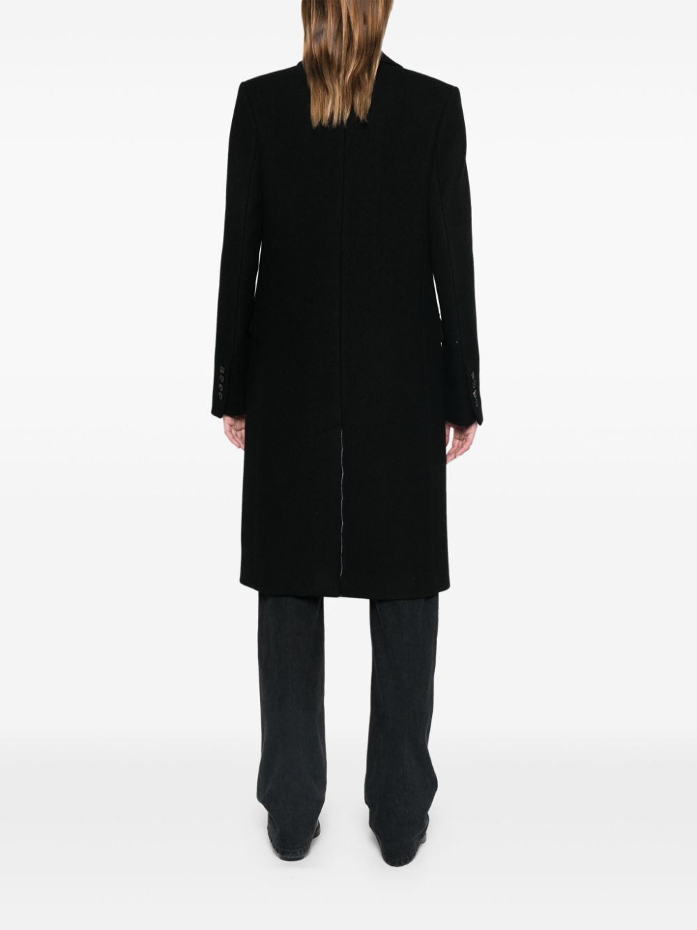 Ami Paris Coats Black Wool