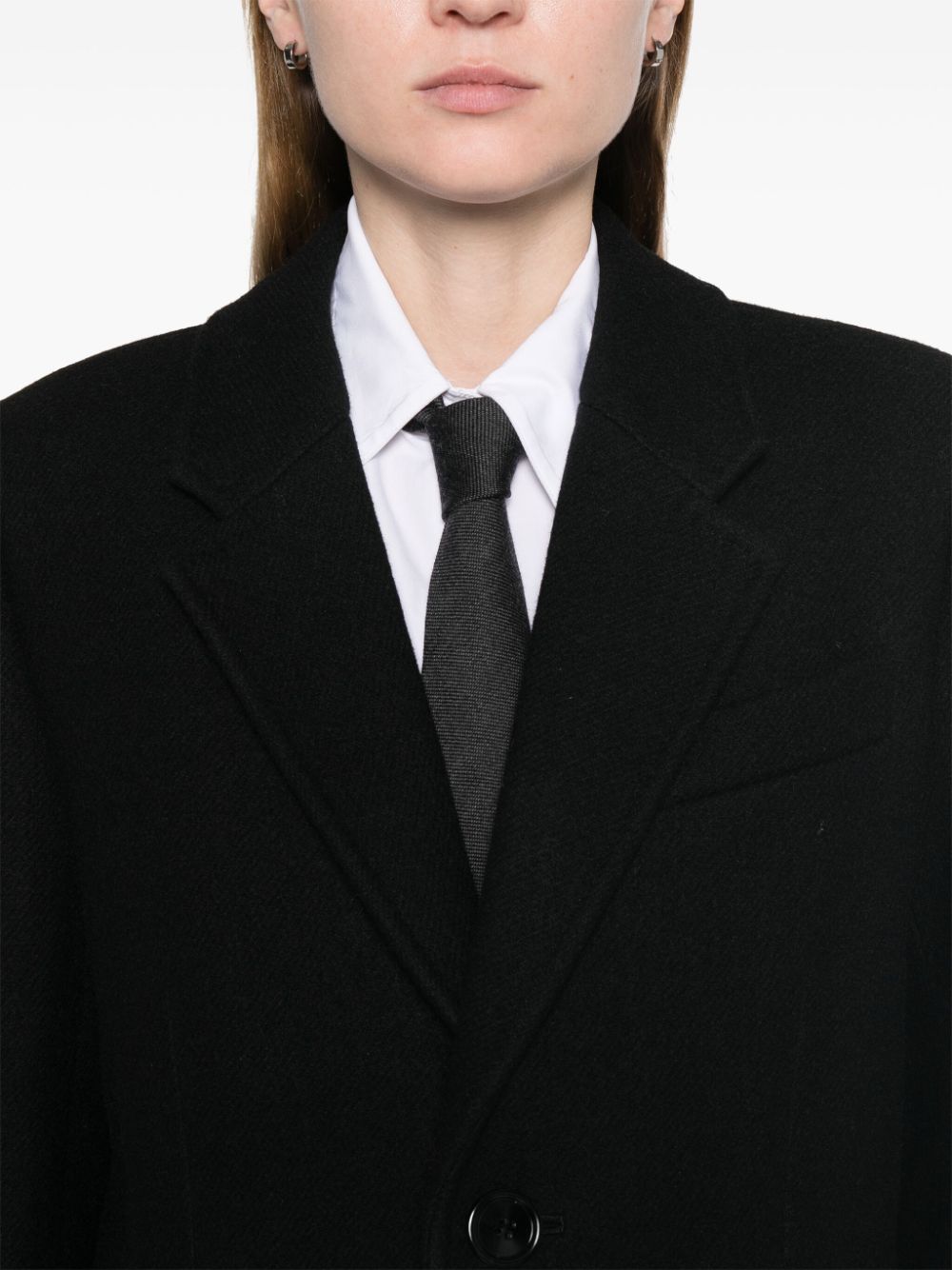 Ami Paris Coats Black Wool