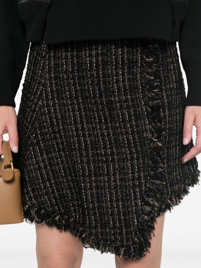 Sacai Skirts Black Wool