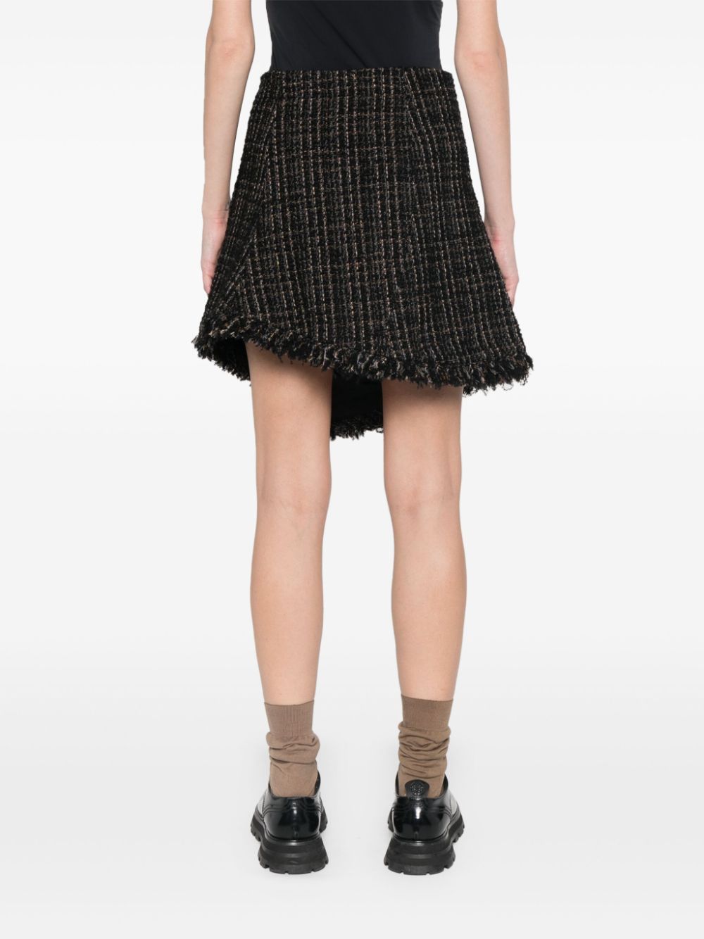 Sacai Skirts Black Wool
