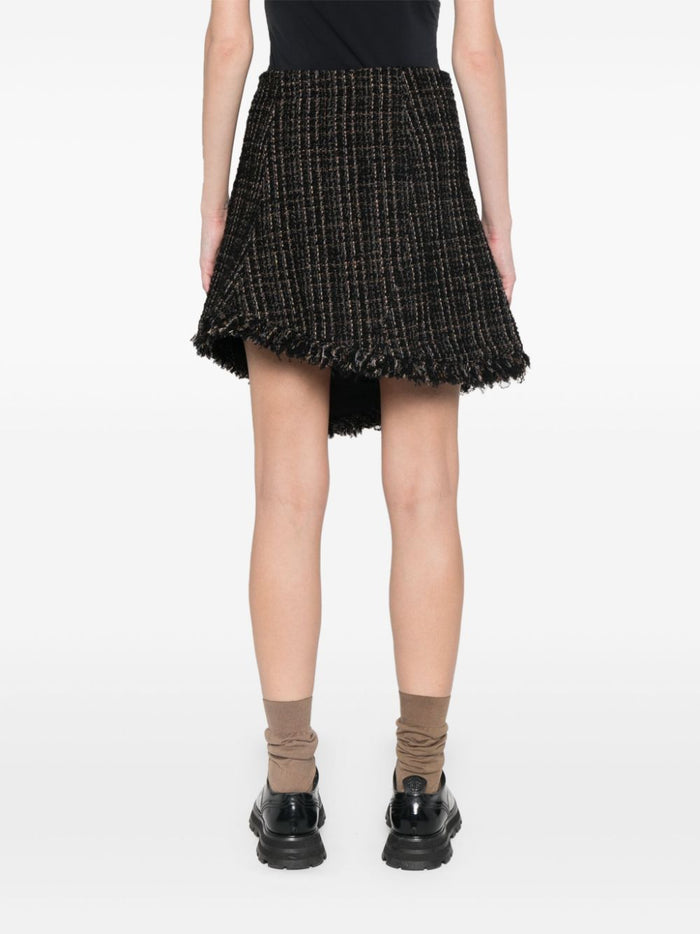Sacai Skirts Black Wool
