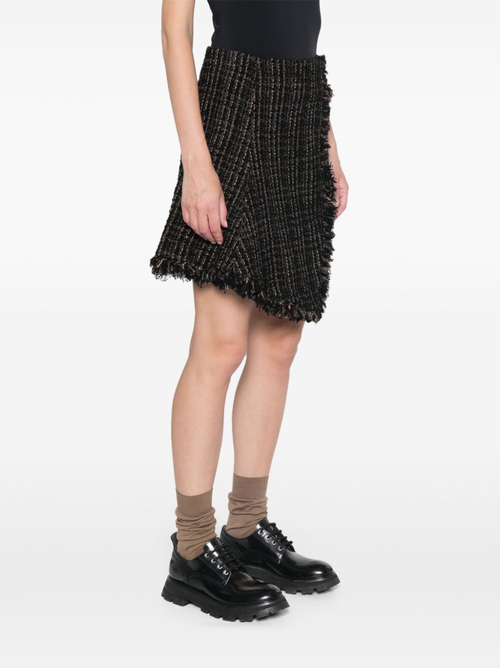 Sacai Skirts Black Wool