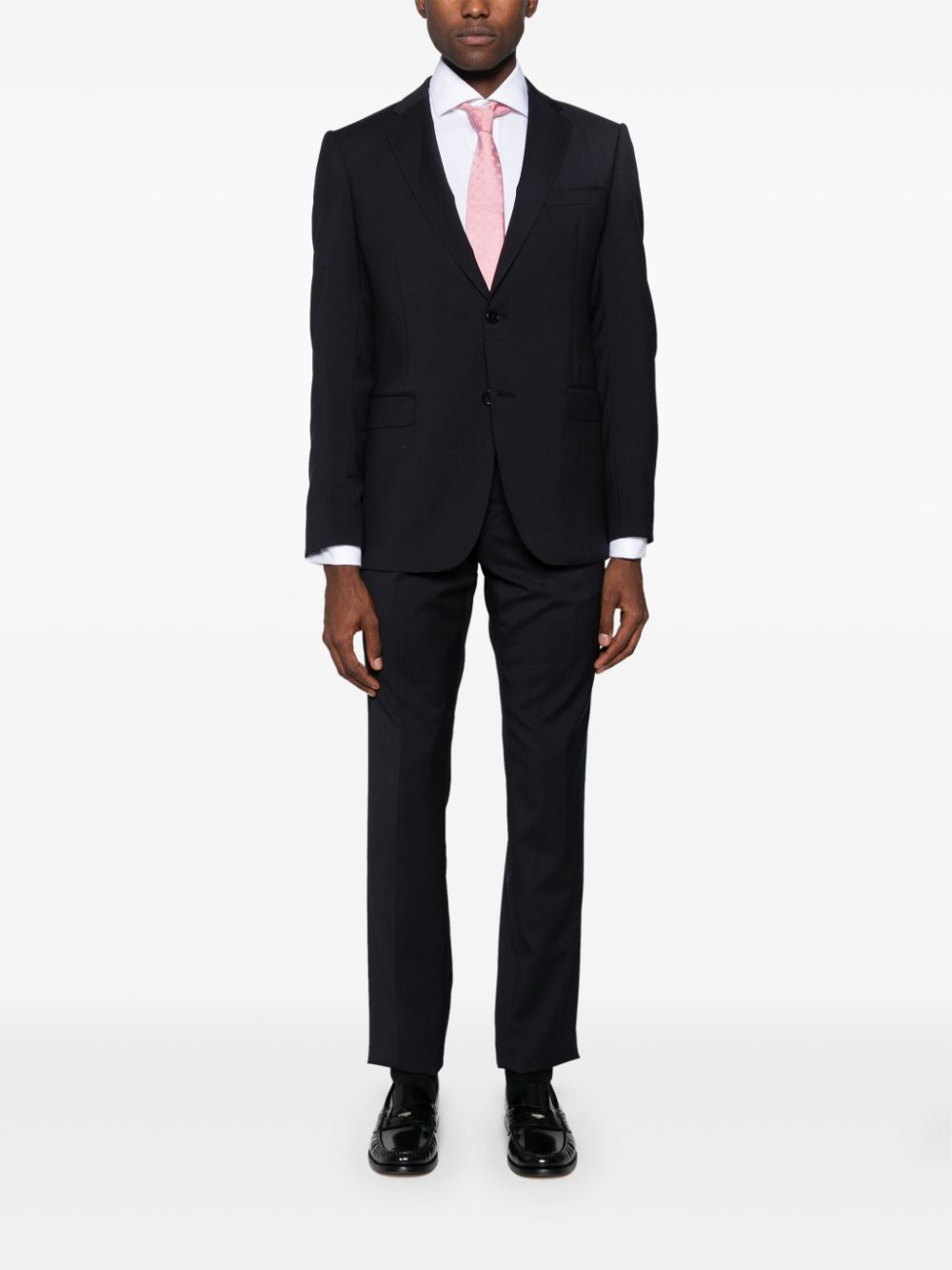 Emporio Armani Suit Grigio Scuro Virgin Wool