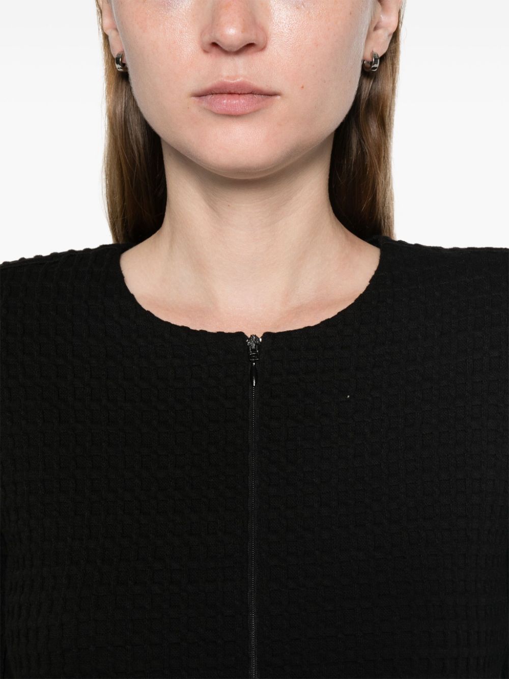 Emporio Armani Jackets Nero Cotton Polyester Elastane
