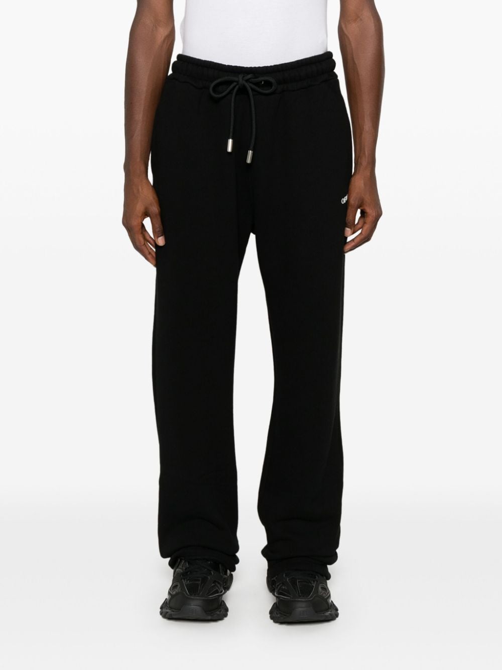 Off White Trousers Black Cotton