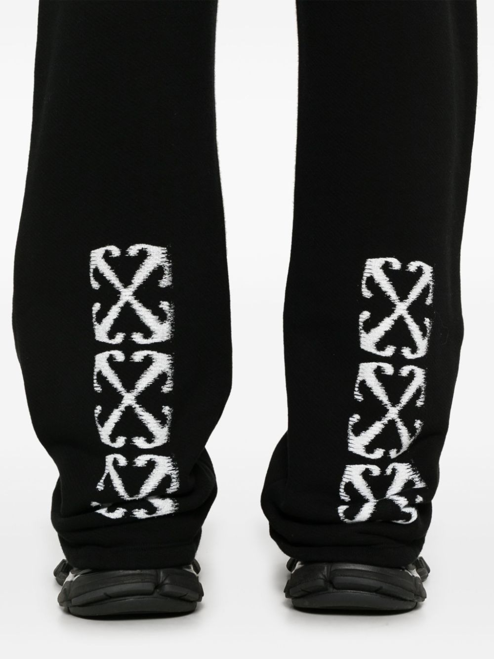 Off White Trousers Black Cotton