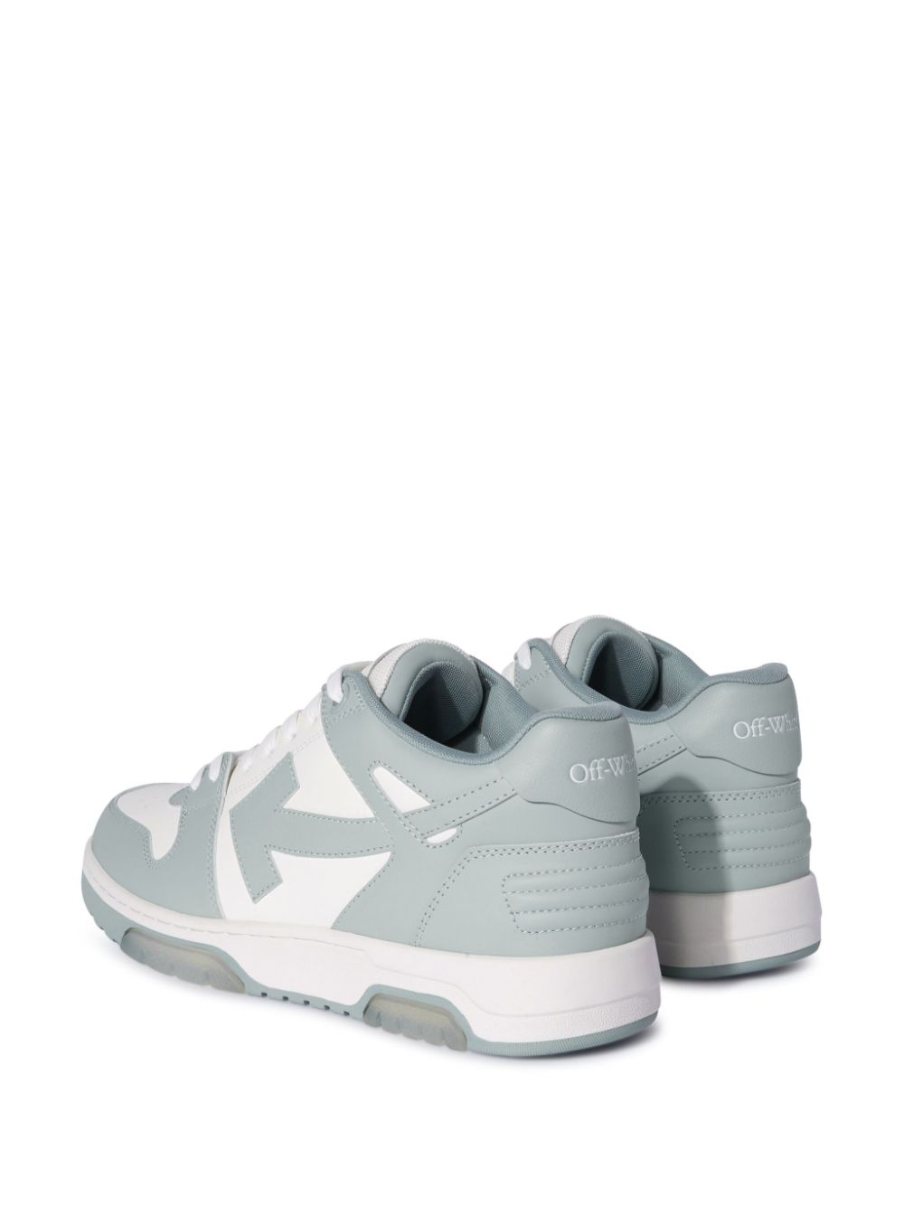 Off White Sneakers Grey Letaher Polyester