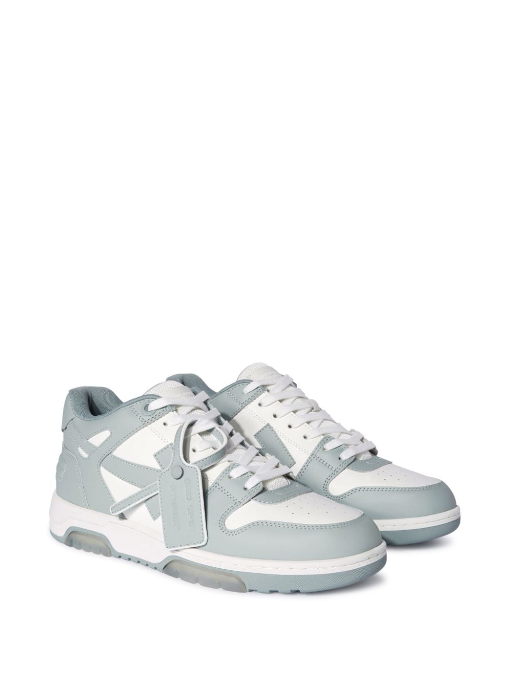 Off White Sneakers Grey Letaher Polyester