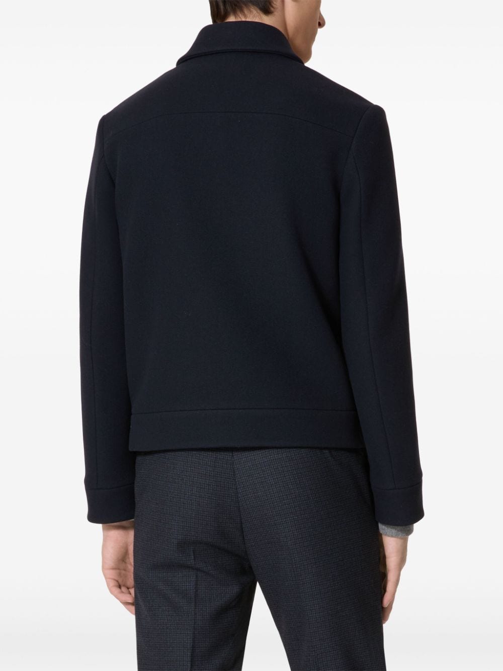 Valentino Coats Blue Wool