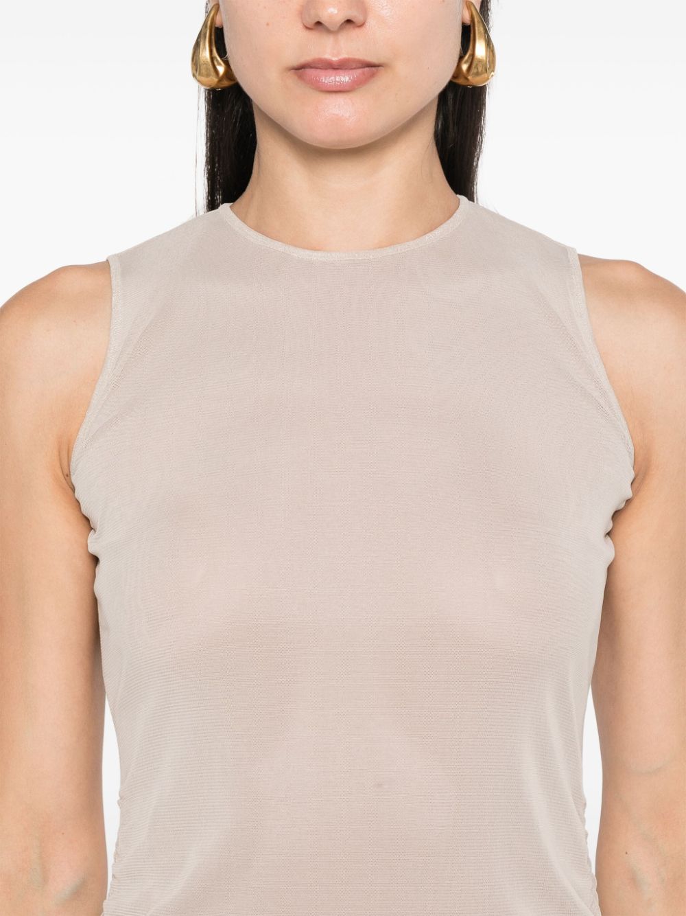 Saint Laurent Dresses Beige Polyamide