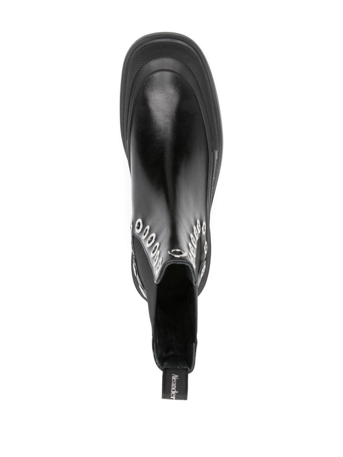 Alexander McQueen Boots Black Outer: Spandex/elastane