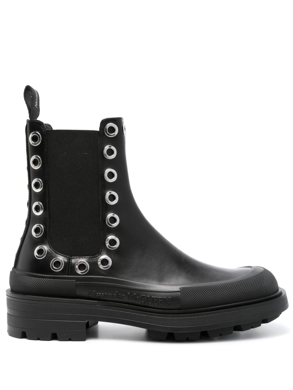 Alexander McQueen Boots Black Outer: Spandex/elastane