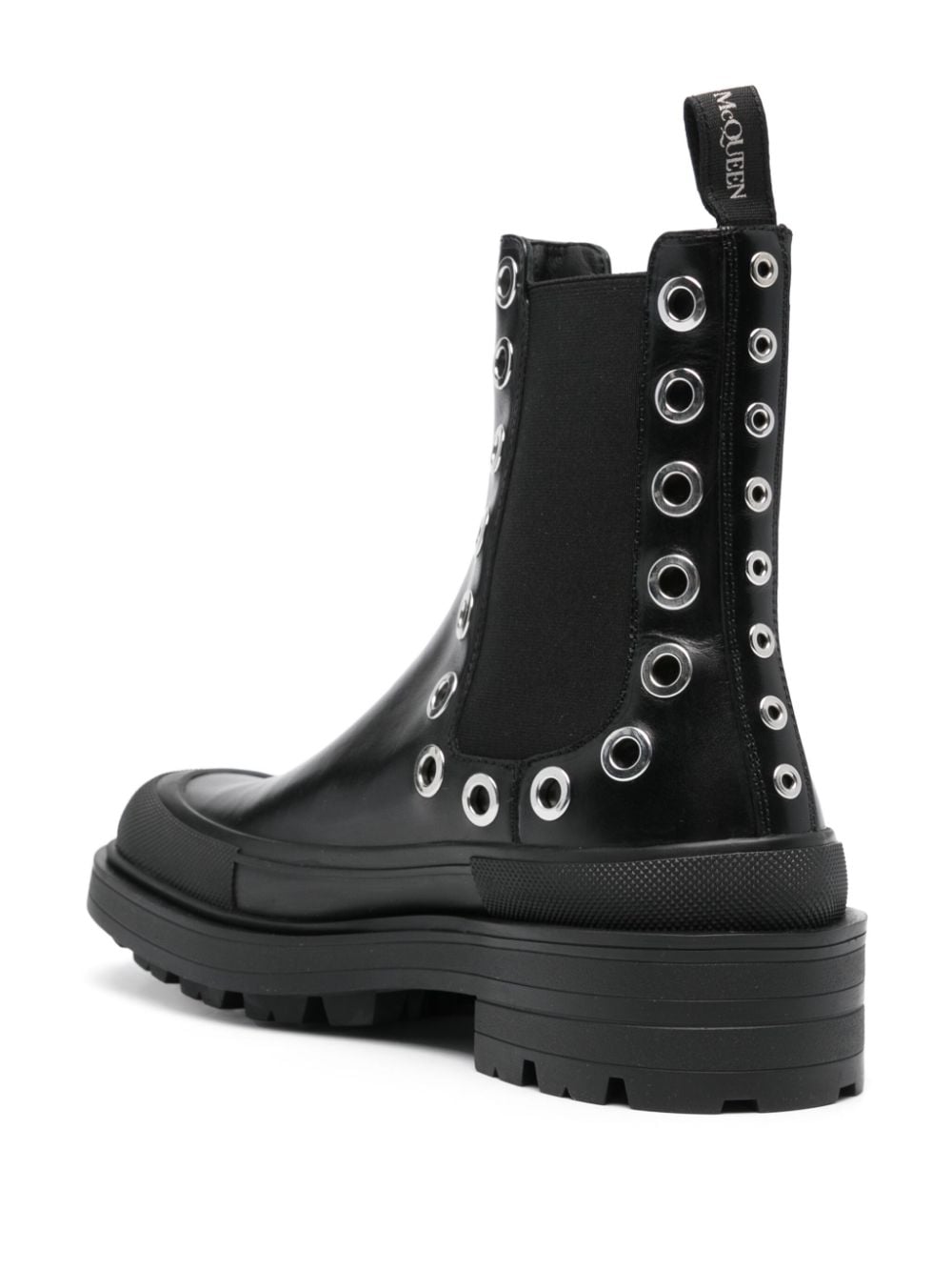 Alexander McQueen Boots Black Outer: Spandex/elastane