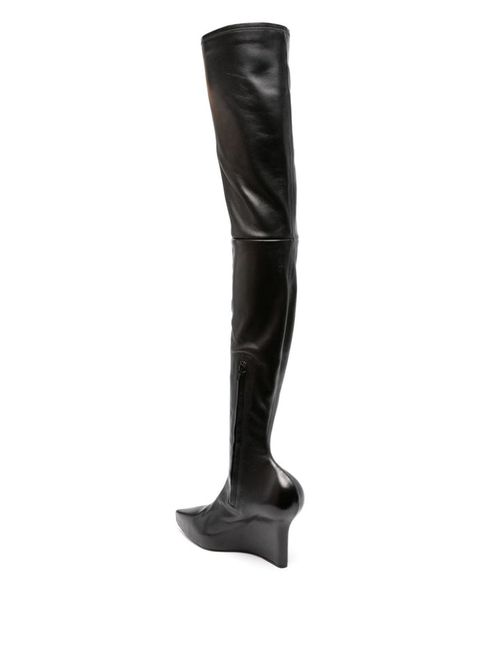Givenchy Boots Black Furs & Skins->leather100 %