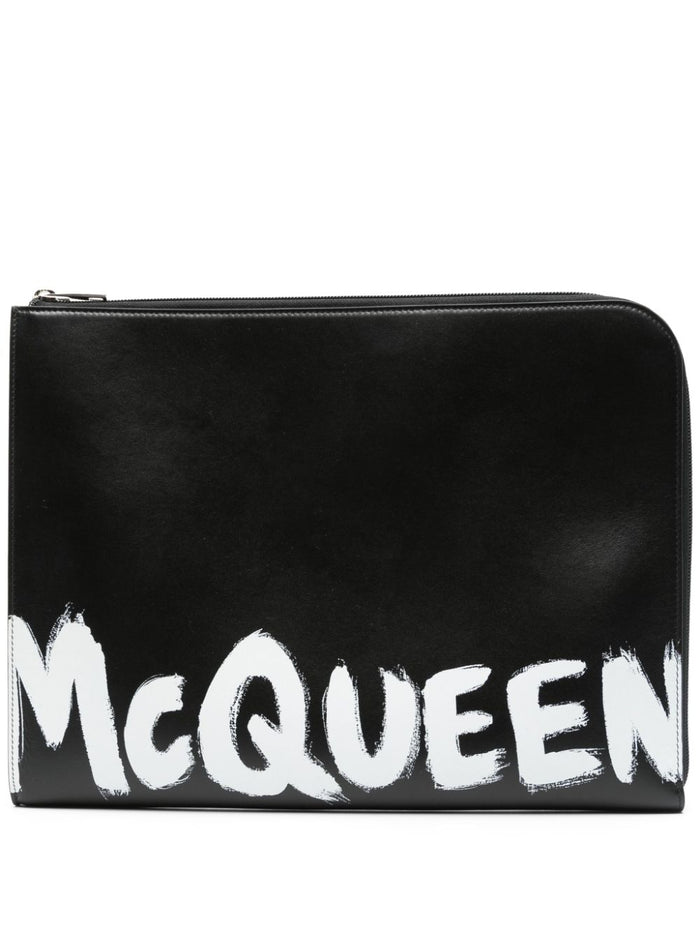 Alexander McQueen Wallets Black Outer: Calf Leather