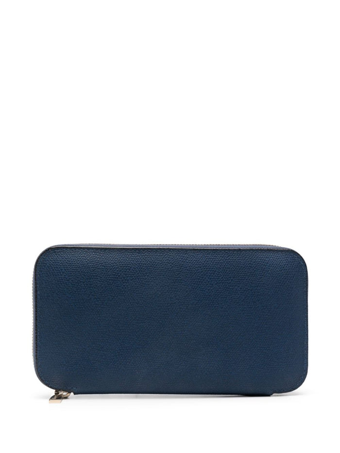 Valextra Wallets Blue Calf Leather