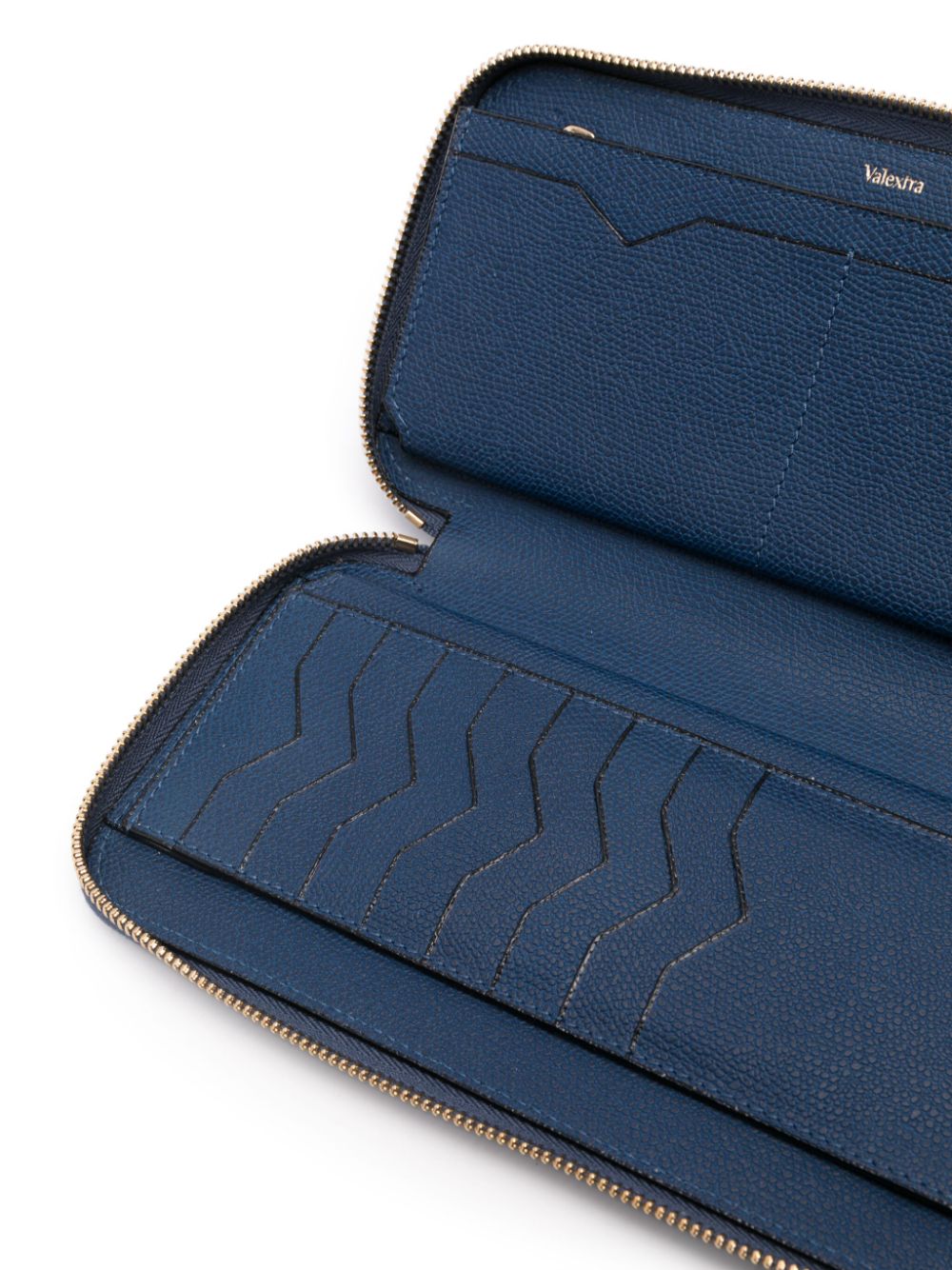 Valextra Wallets Blue Calf Leather
