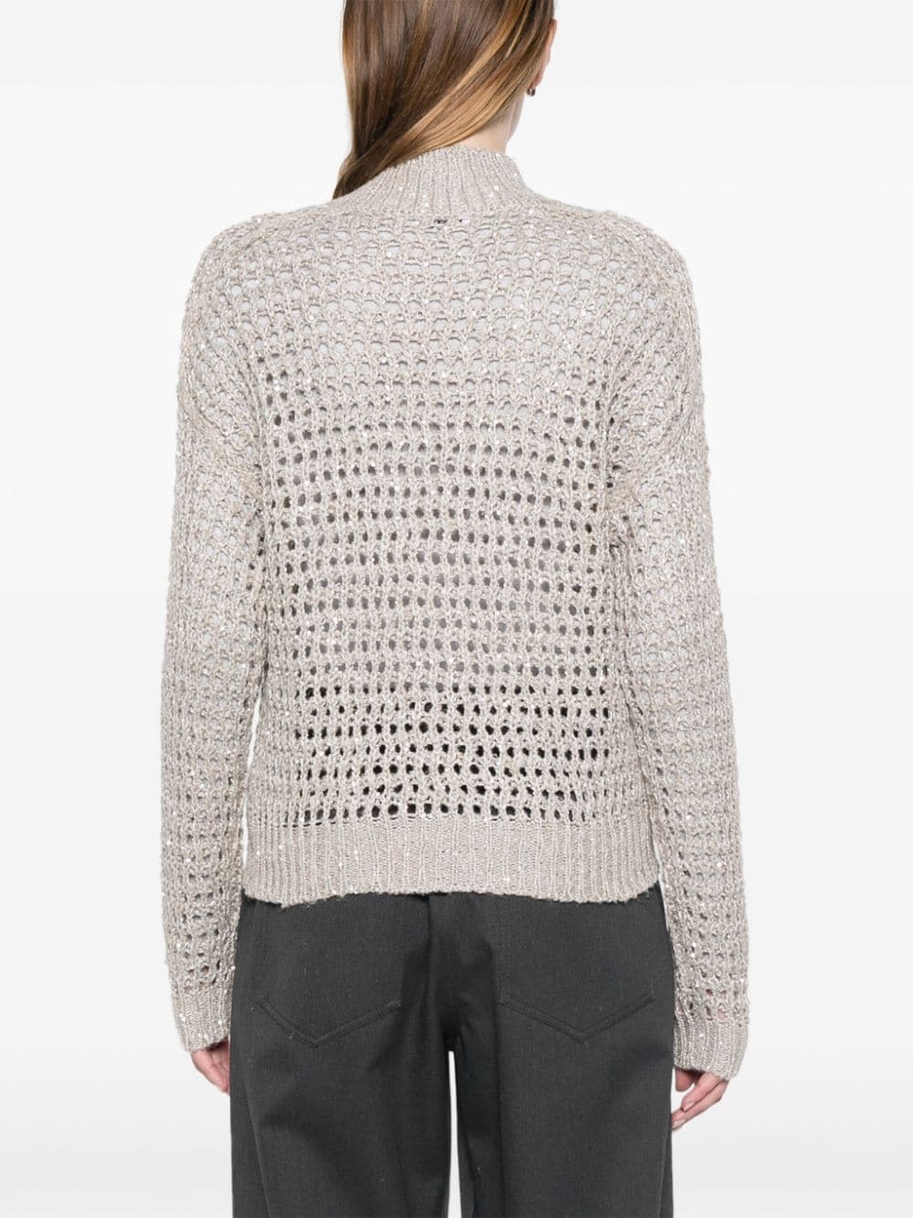 Brunello Cucinelli Sweaters Beige Silk