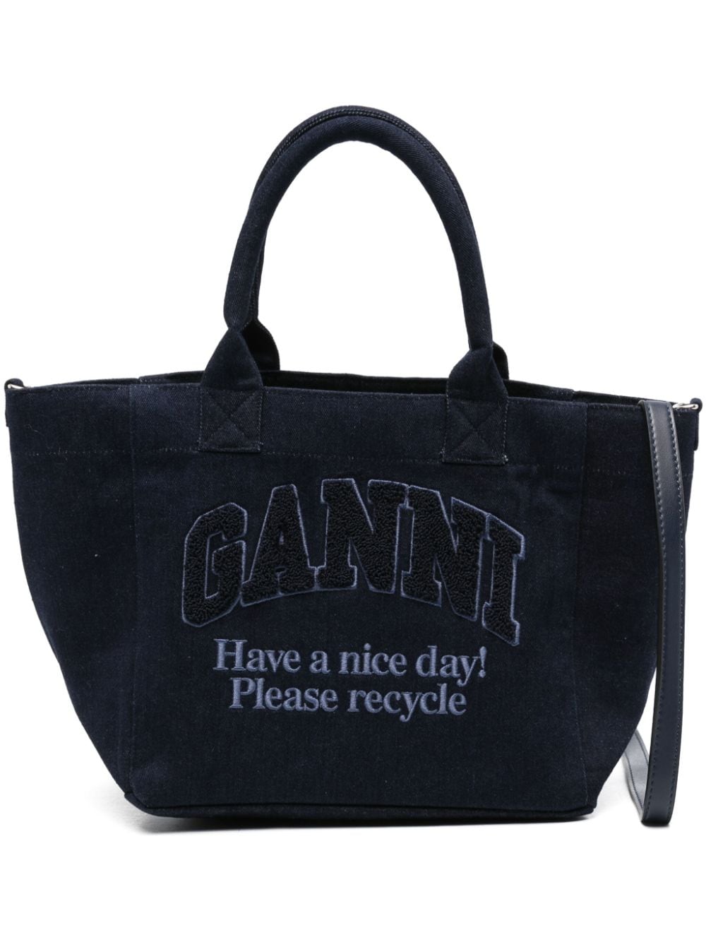 Ganni Bags Blue Cotton