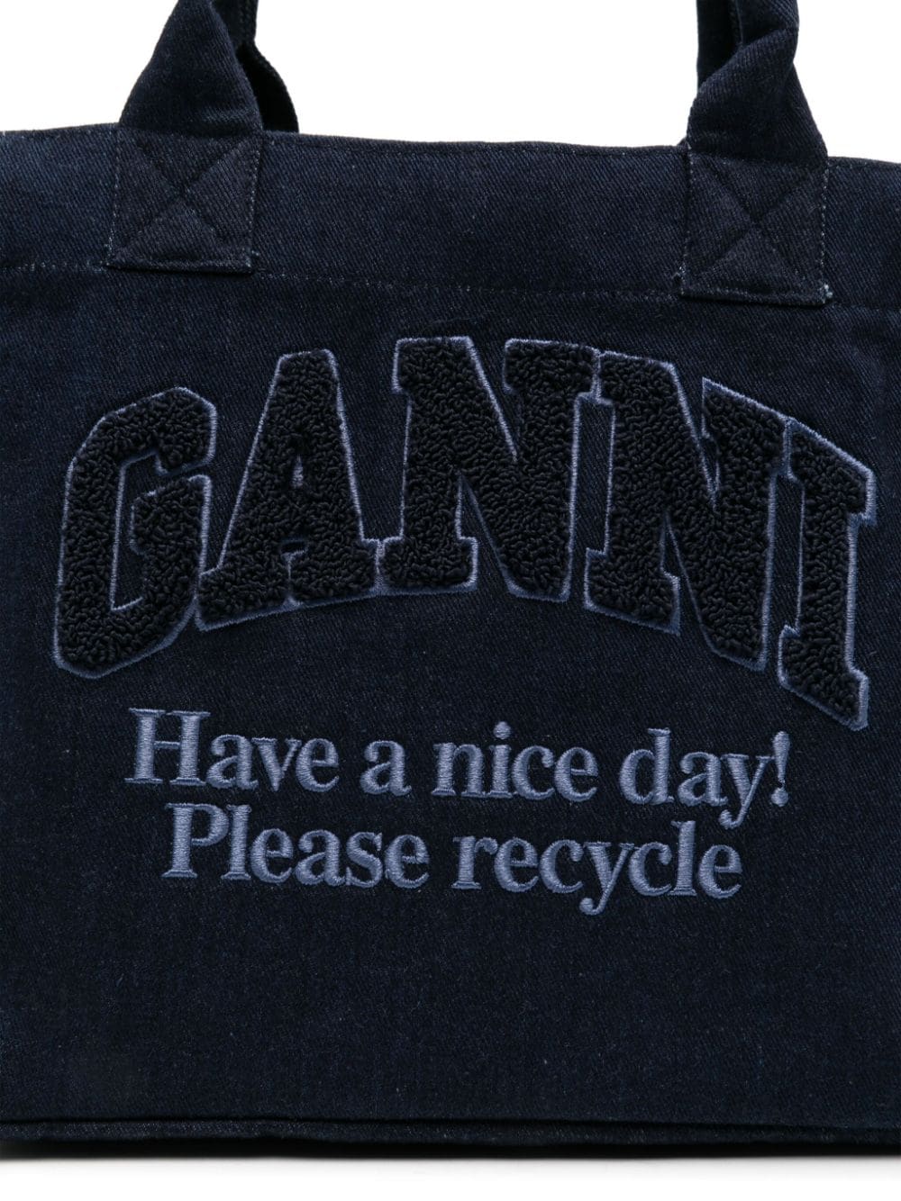 Ganni Bags Blue Cotton