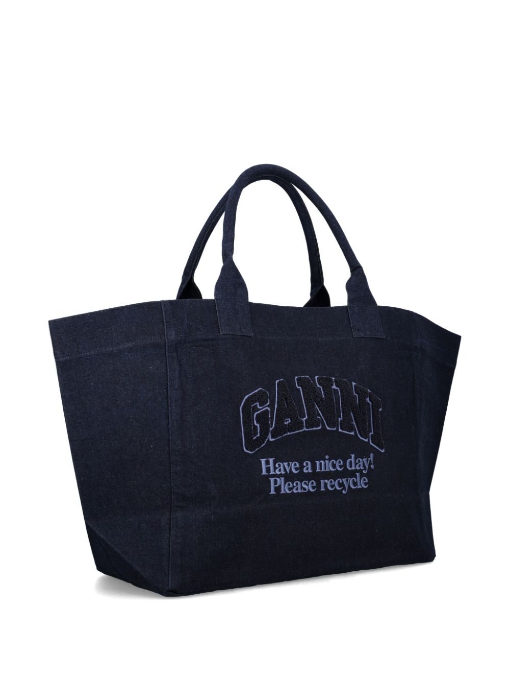Ganni Bags Blue Cotton