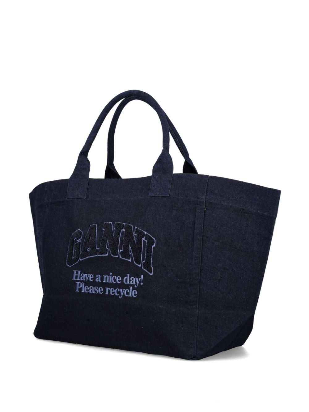 Ganni Bags Blue Cotton