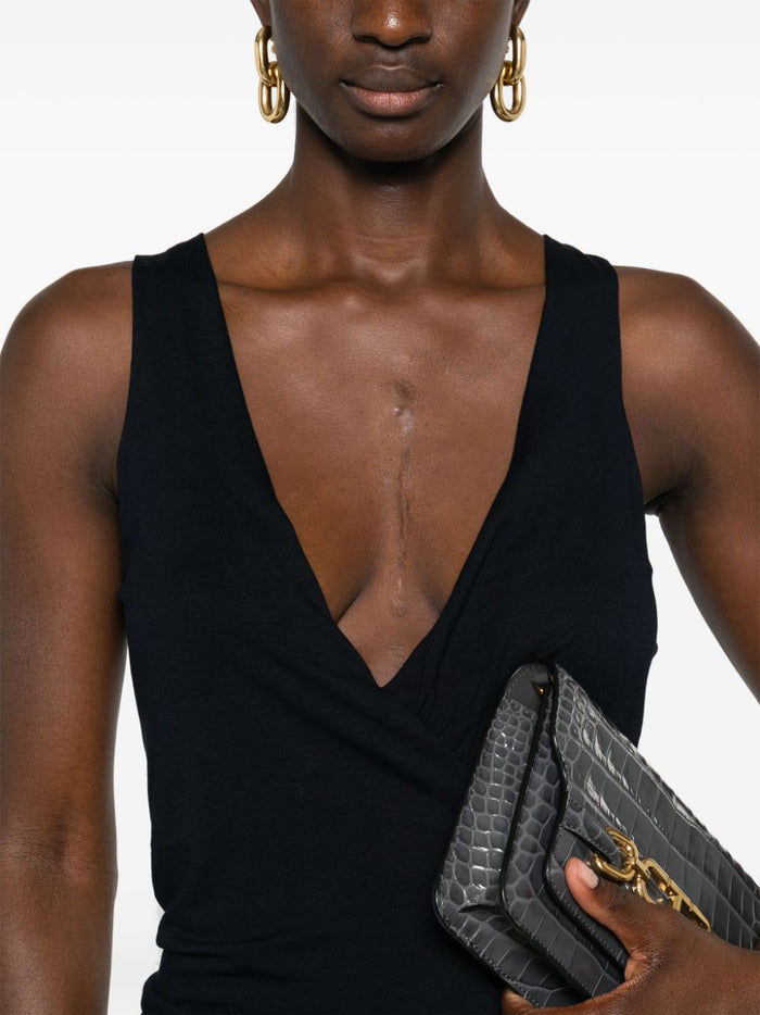 Saint Laurent Dresses Blue Outer: Viscose