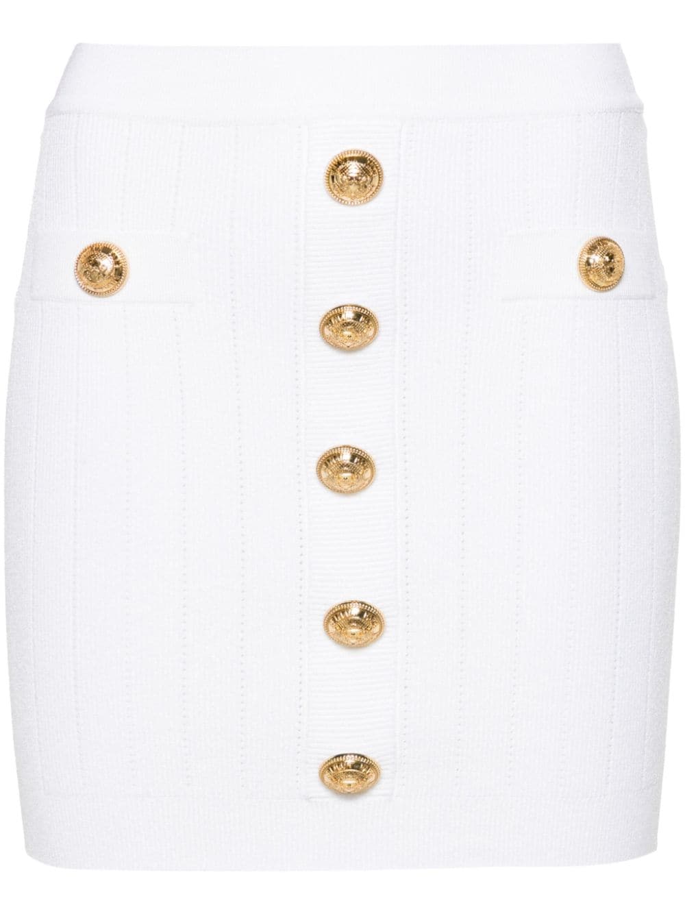 Balmain Skirts White Viscose