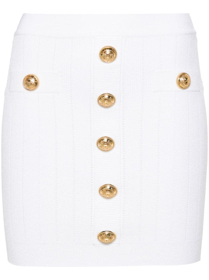 Balmain Skirts White Viscose