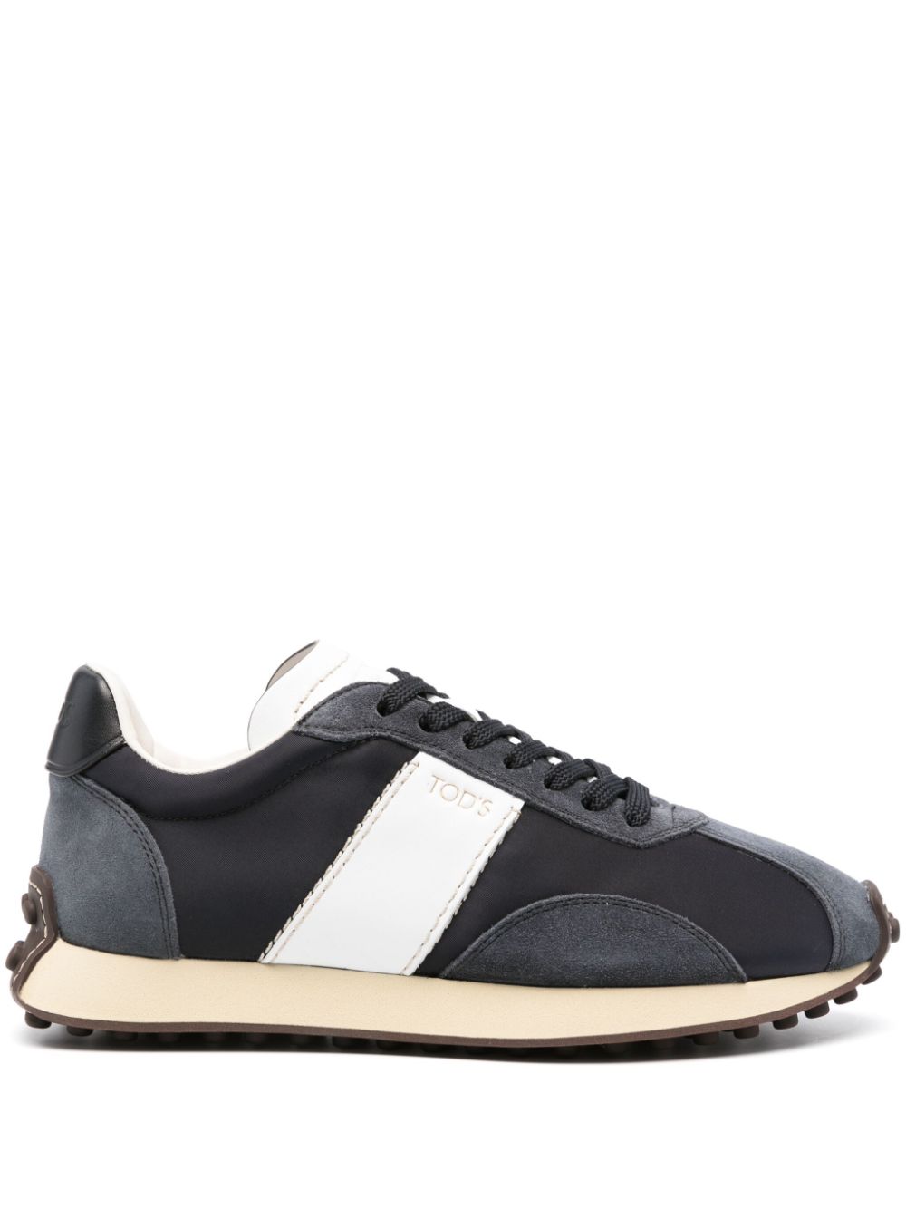 Tods Sneakers Blue Calf Leather