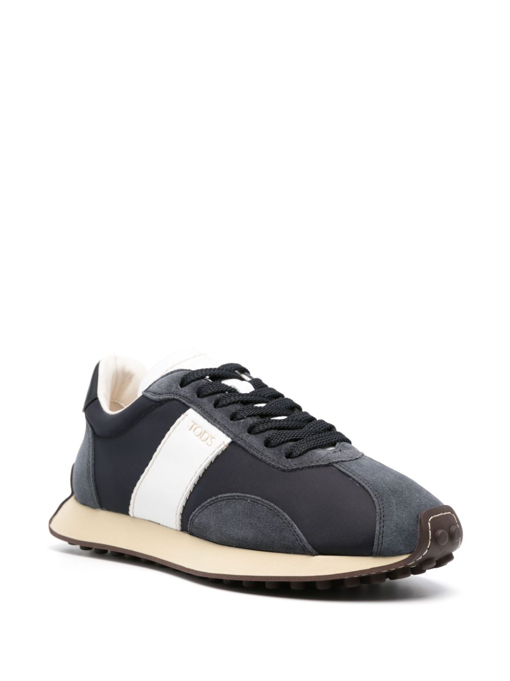 Tods Sneakers Blue Calf Leather