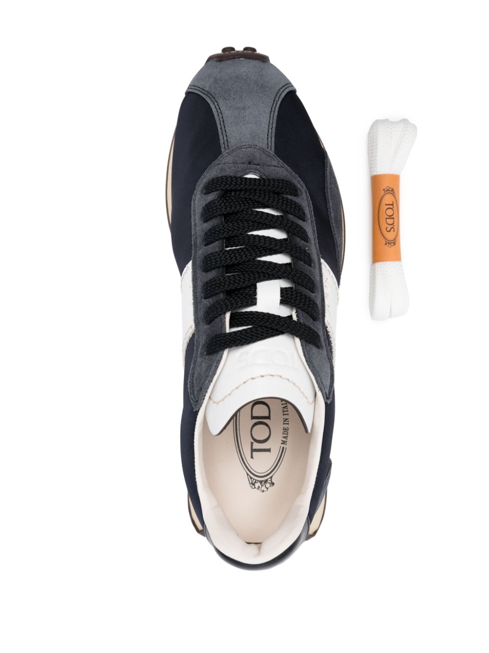 Tods Sneakers Blue Calf Leather