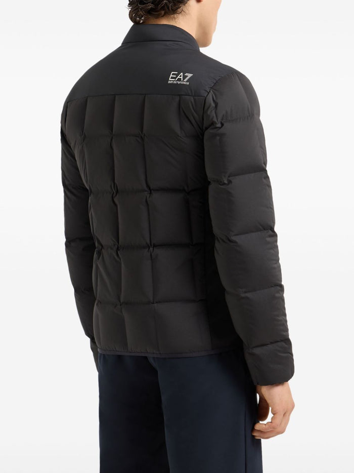 Ea7 Coats Nero Polyester Elastane