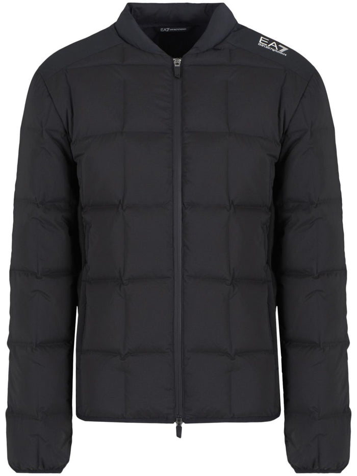 Ea7 Coats Nero Polyester Elastane