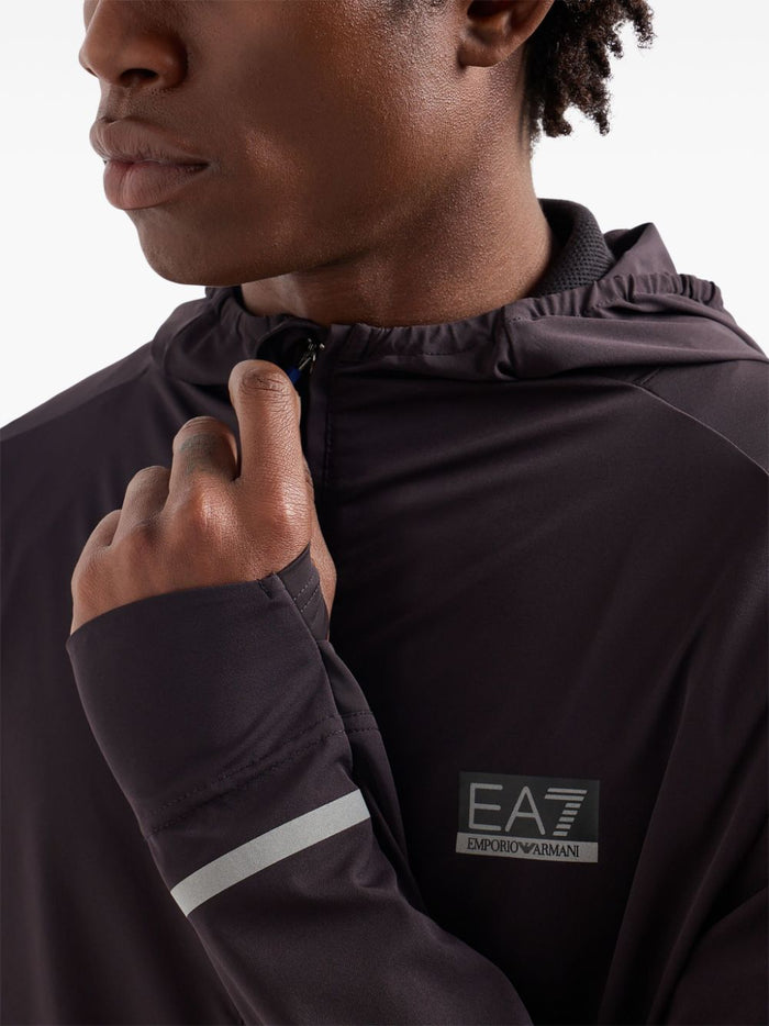 Ea7 Sweaters Nero Nylon Elastane