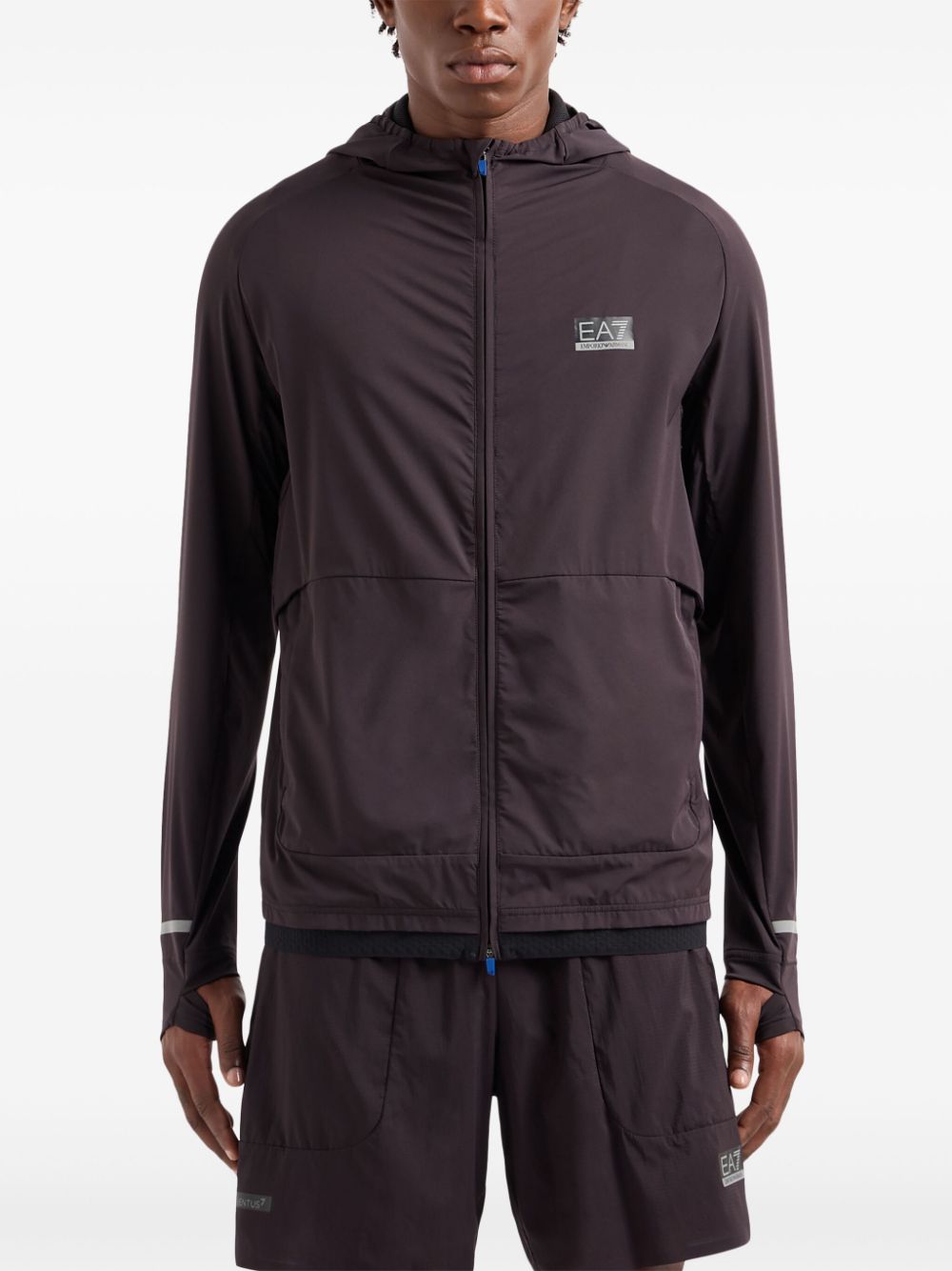 Ea7 Sweaters Nero Nylon Elastane