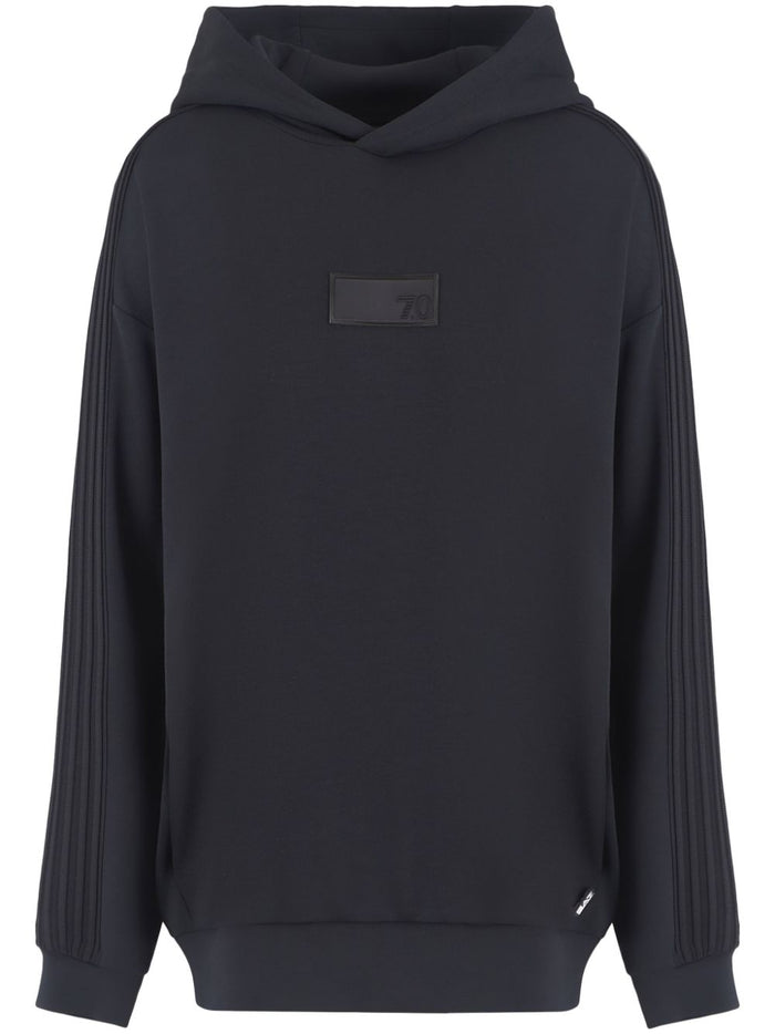 Ea7 Sweaters Nero Polyester Modal Elastane