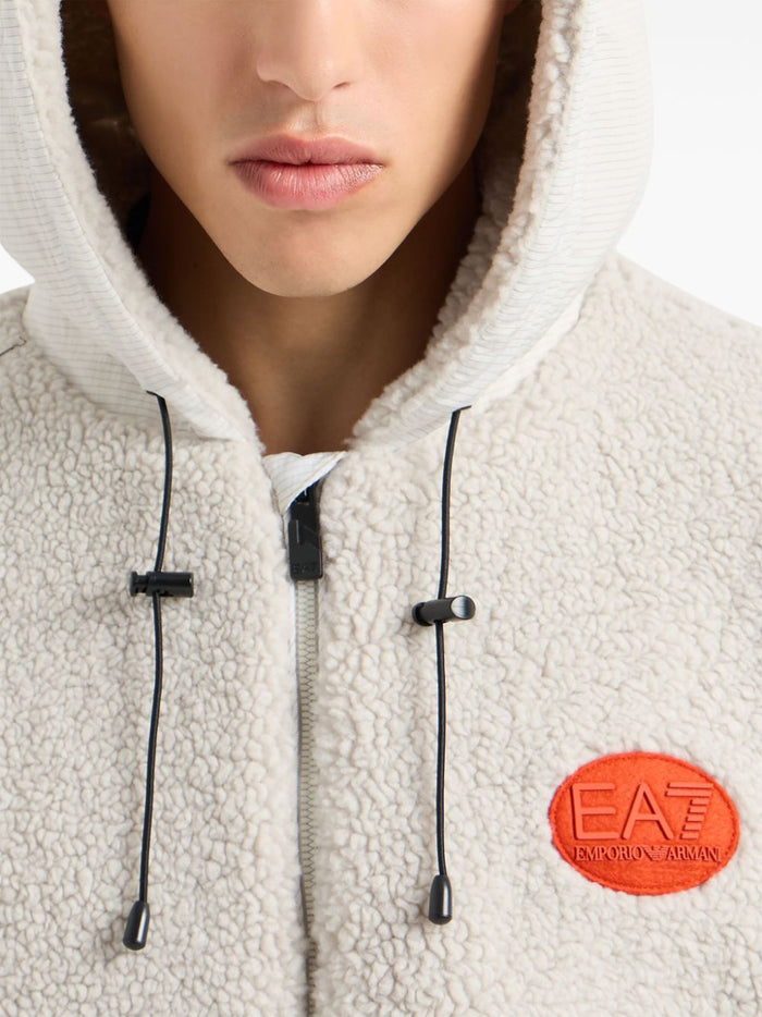 Ea7 Coats Grigio Polyester