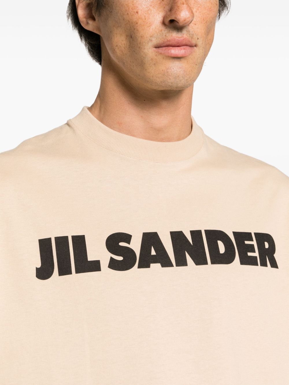 Jil Sander T-Shirts And Polos Beige Cotton